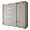 Schuifdeurkasten-Meubella - Kledingkast Eagle - Beige - 250 cm