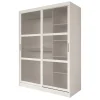 Schuifdeurkasten-Meubella - Kledingkast Fessaro - Wit - 150 cm