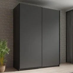 Meubella - Kledingkast Ganaro - Grijs - 150 cm