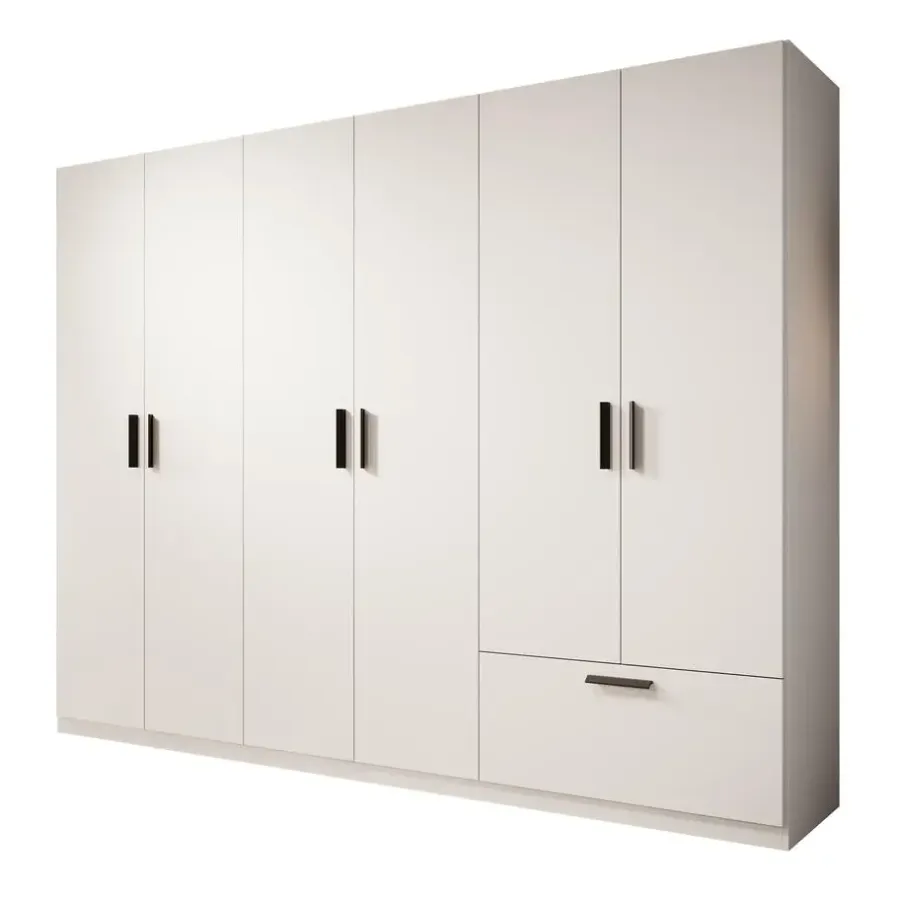 Meubella - Kledingkast Lillian - Wit - 270 cm