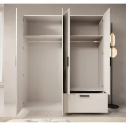 Meubella - Kledingkast Lillian - Wit - 180 cm