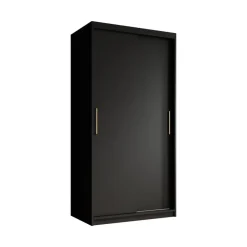 Kledingkasten|Kledingkasten-Meubella - Kledingkast Mandalin - Zwart - 100 cm