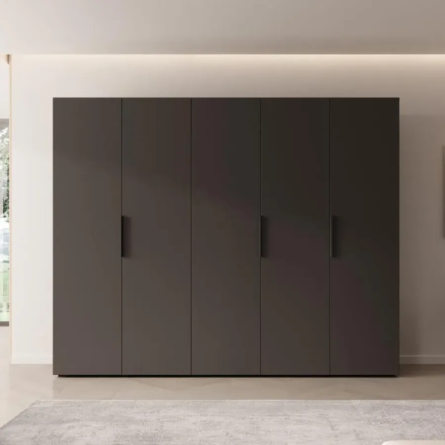 Meubella - Kledingkast Marquesa - Zwart - 250 cm