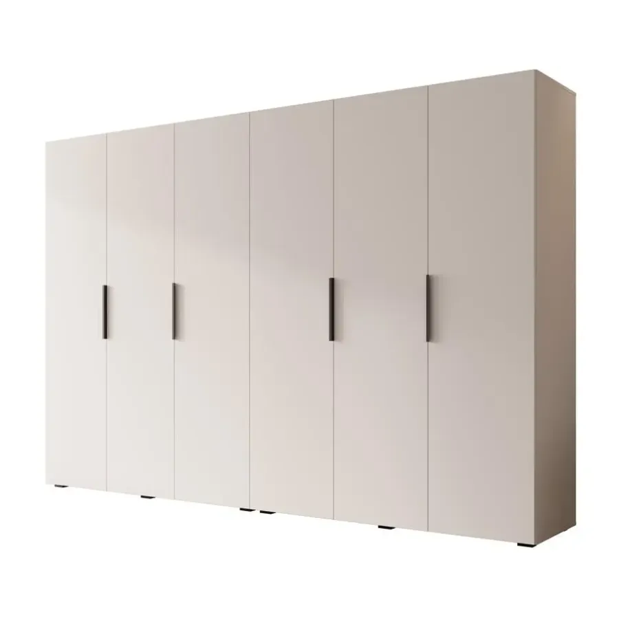 Meubella - Kledingkast Marquesa - Wit - 300 cm