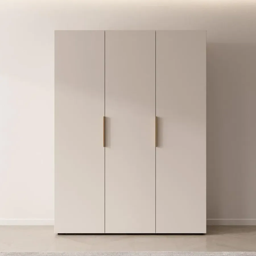 Draaideurkasten-Meubella - Kledingkast Marquesa - Beige - 150 cm
