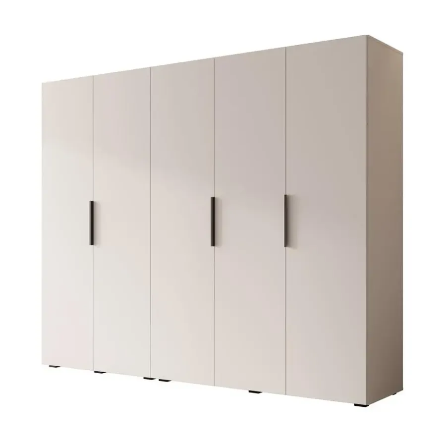 Draaideurkasten-Meubella - Kledingkast Marquesa - Wit - 250 cm