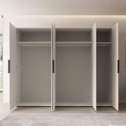 Draaideurkasten-Meubella - Kledingkast Marquesa - Wit - 250 cm