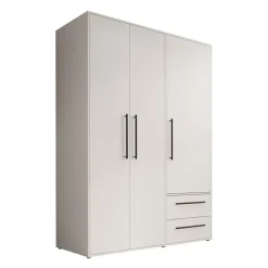Kledingkasten|Kledingkasten-Meubella - Kledingkast Mayen - Wit - 145 cm