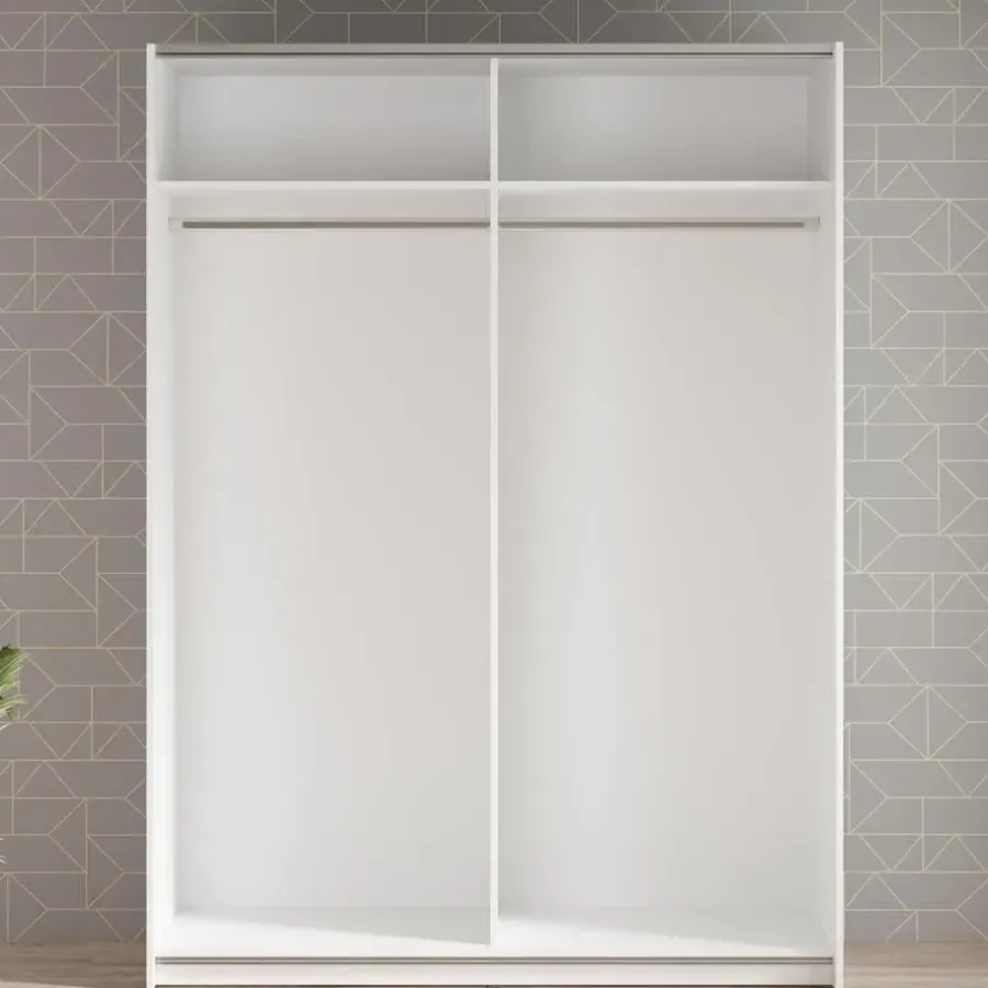 Meubella - Kledingkast Mendoza - Wit - 150 cm