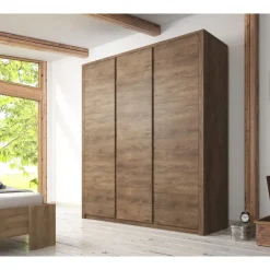 Kledingkasten|Kledingkasten-Meubella - Kledingkast Monaco - Eiken - 166 cm