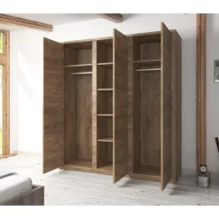 Kledingkasten|Kledingkasten-Meubella - Kledingkast Monaco - Eiken - 166 cm