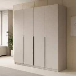 Draaideurkasten-Meubella - Kledingkast Sabre - Beige - 200 cm