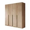 Draaideurkasten-Meubella - Kledingkast Sabre - Eiken - 200 cm