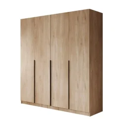 Draaideurkasten-Meubella - Kledingkast Sabre - Eiken - 200 cm