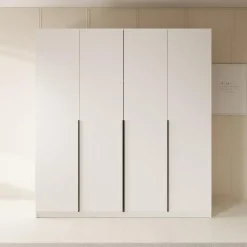 Draaideurkasten-Meubella - Kledingkast Sabre - Wit - 200 cm