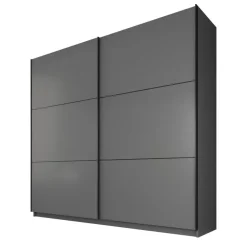 Schuifdeurkasten-Meubella - Kledingkast Samantha - Grijs - 217 cm