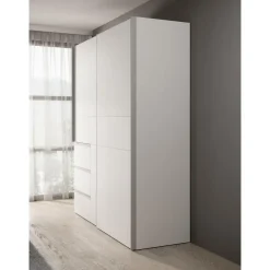 Meubella - Kledingkast Walter - Wit - 170 cm