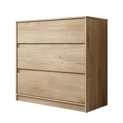 Ladekasten|Ladekasten-Meubella - Ladekast Cuarto - Eiken - 91 cm