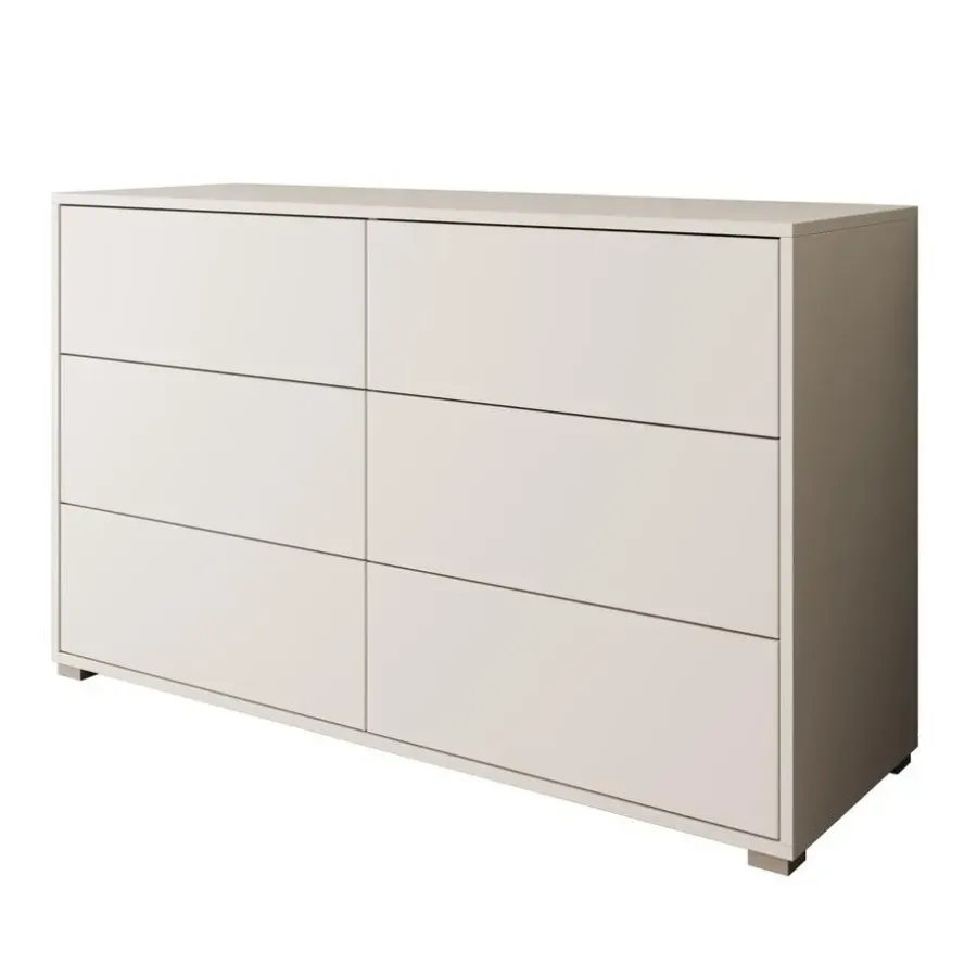 Ladekasten|Ladekasten-Meubella - Ladekast Gideon - Wit - 120 cm