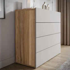 Ladekasten|Ladekasten-Meubella - Ladekast Innocent - Beige - 100 cm