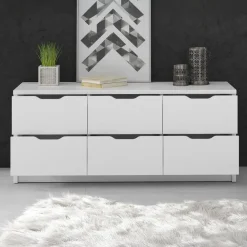 Meubella - Ladekast Kennedy - Wit - 120 cm
