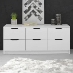 Meubella - Ladekast Kennedy - Wit - 120 cm