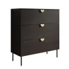 Meubella - Ladekast Monor - Zwart eiken - 100 cm