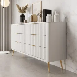 Ladekasten|Ladekasten-Meubella - Lima - Ladekast - Wit - 163 cm