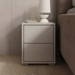 Nachtkastjes|Nachtkastjes-Meubella - Nachtkastje Gideon - Beige - 30 cm