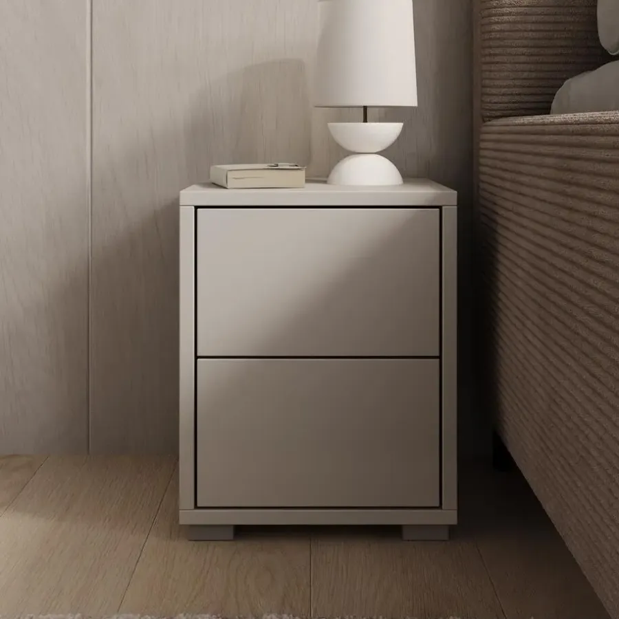 Nachtkastjes|Nachtkastjes-Meubella - Nachtkastje Gideon - Beige - 30 cm