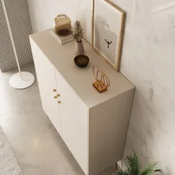 Meubella - Reunion - Dressoir - Beige - 105x41x122 cm