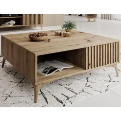 Meubella - Salontafel Evy - Eiken - 80 cm