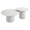 Meubella - Salontafel Mixx - Wit - Set van 2