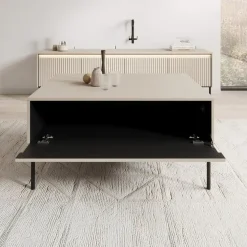 Meubella - Salontafel Timoteo - Beige - 100 cm