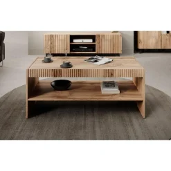 Salontafels-Meubella - Salontafel Vintar - Eiken - 120 cm