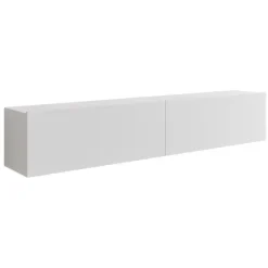 Tv Meubels-Meubella - TV-Meubel Asilento - Mat wit - 180 cm