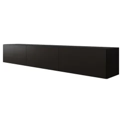 Tv Meubels-Meubella - TV-Meubel Bonzo - Mat Zwart - 180 cm