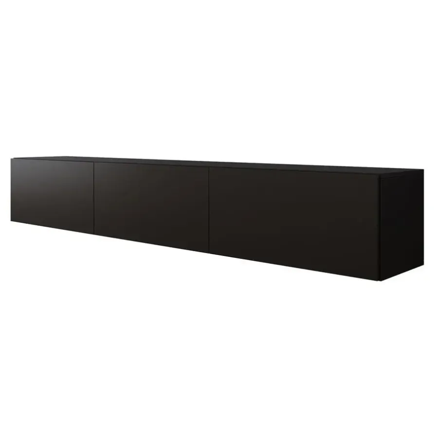 Tv Meubels-Meubella - TV-Meubel Bonzo - Mat Zwart - 180 cm