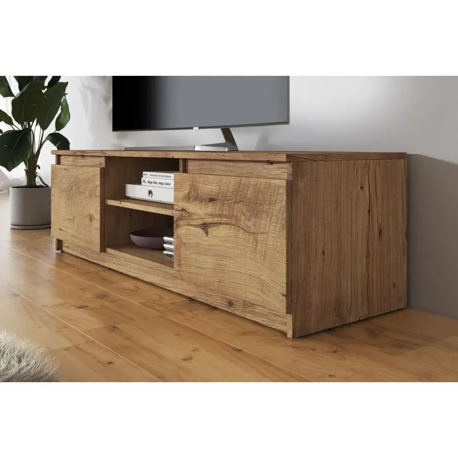 Meubella - TV-Meubel Diaz - Eiken - 120 cm