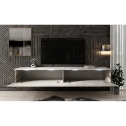 Tv Meubels-Meubella - TV-Meubel Dixon - Betonlook - 180 cm