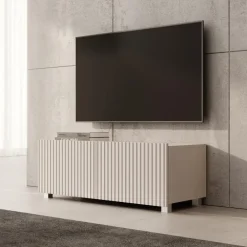 Tv Meubels-Meubella - TV-Meubel Kenderes - Beige - 100 cm