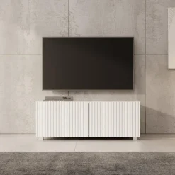 Meubella - TV-Meubel Kenderes - Wit - 100 cm