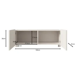 Meubella - TV-Meubel Kenderes - Wit - 100 cm
