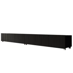 Meubella - TV-Meubel Kenderes - Zwart - 300 cm