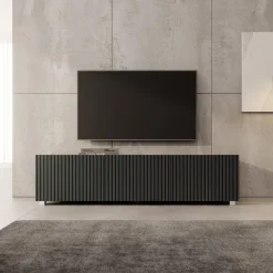 Meubella - TV-Meubel Kenderes - Zwart - 150 cm