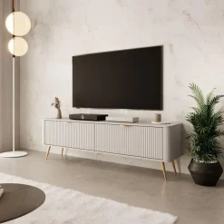 Tv Meubels-Meubella - TV-Meubel Lima - Beige - 163 cm