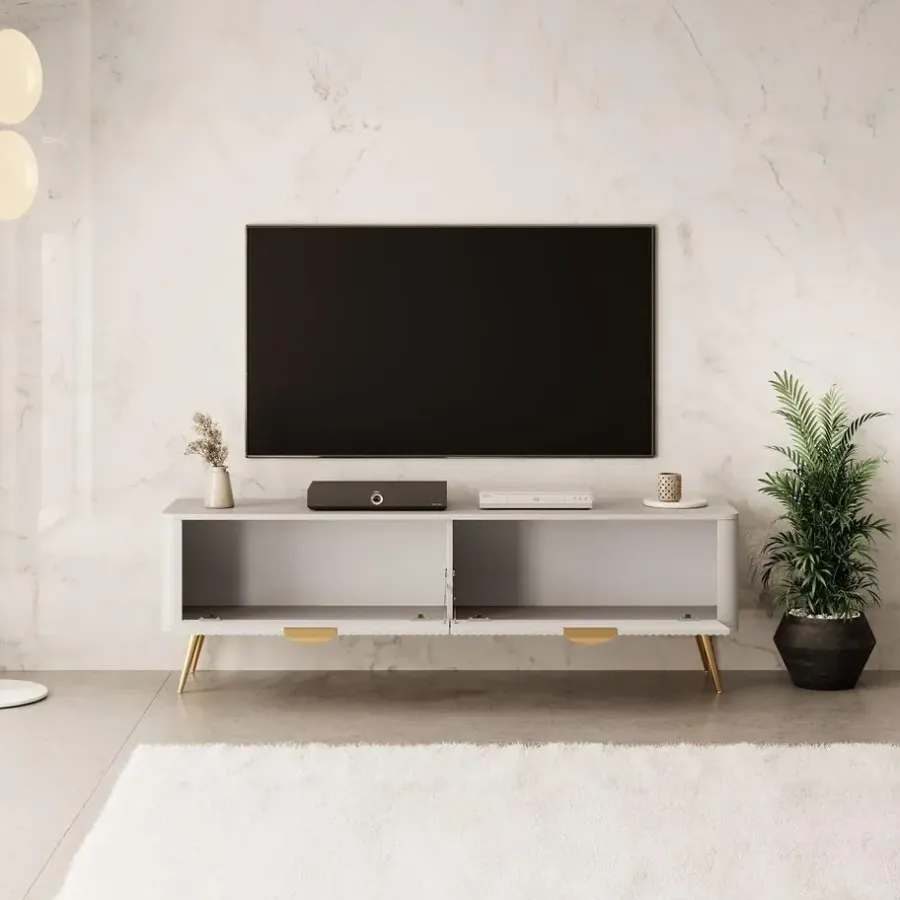 Tv Meubels-Meubella - TV-Meubel Lima - Beige - 163 cm