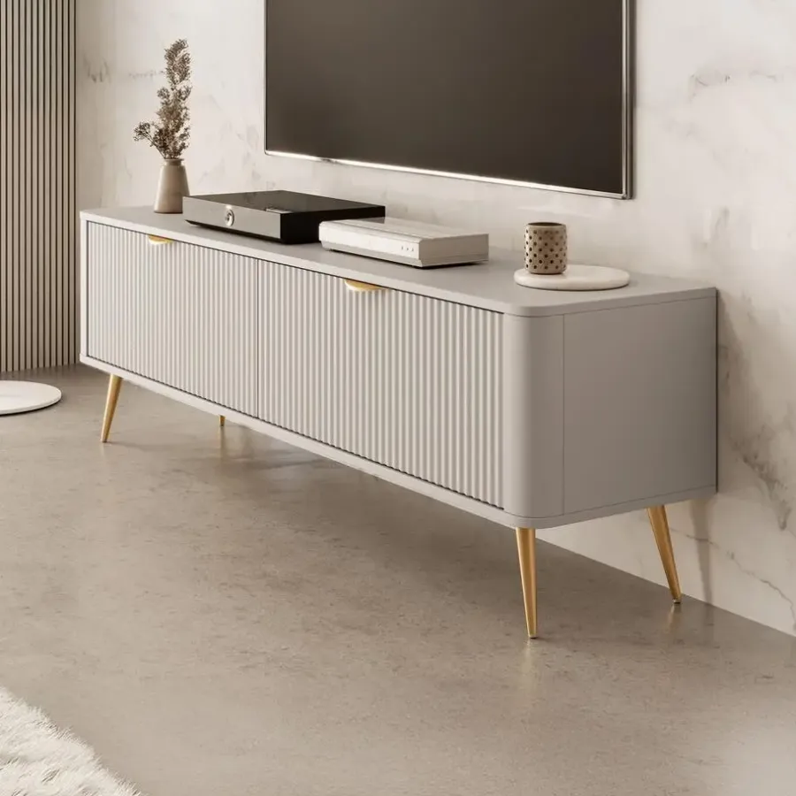 Tv Meubels-Meubella - TV-Meubel Lima - Beige - 163 cm