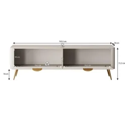 Tv Meubels-Meubella - TV-Meubel Lima - Beige - 163 cm