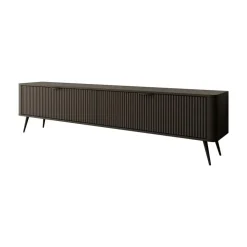 Tv Meubels-Meubella - TV-Meubel Lima - Zwart - 200 cm